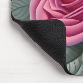Schöne Viktorianische Pastel Rosa Rose Print Mousepad (Ecke)
