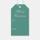 Schöne Viktorianische Weihnachten Geschenkanhänger (Rückseite)