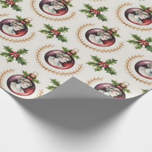 Schöne Viktorianische Weihnachtsschmuck Geschenkpapier