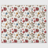 Schöne Viktorianische Weihnachtsschmuck Geschenkpapier (Flach)