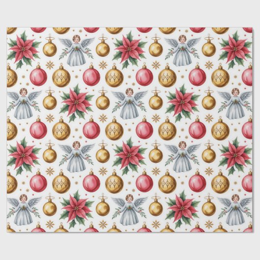 Schöne Viktorianische Weihnachtsschmuck Geschenkpapier (Flach)