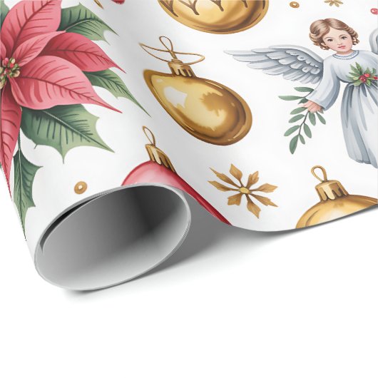 Schöne Viktorianische Weihnachtsschmuck Geschenkpapier (Rolleneckpunkt)