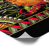 Schöne Vintage 1890 Butterfly Pumpkin-Werbesendung Poster (Ecke)