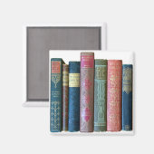 Schöne Vintage alte Bücher, Buchstäbchen Magnet (Vorderseite/Rückseite)