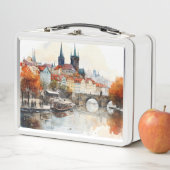 Schöne Vintage Altstadt Prag Metall Brotdose (Beispiel)