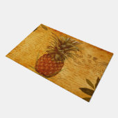 Schöne Vintage Ananas Französisch Kalligrafie Fußmatte (Schrägansicht)