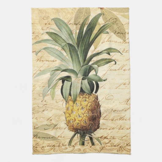 Schöne Vintage Ananas Handtuch (Vertikal)