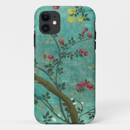 Schöne Vintage antike Blütenschmetterlinge Case-Mate iPhone Hülle (Rückseite)