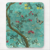 Schöne Vintage antike Blütenschmetterlinge Mousepad (Vorne)