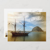 Schöne Vintage Art Morro Bay Postcard! Postkarte (Vorne/Hinten)