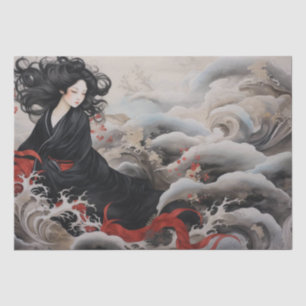 Schöne Vintage asiatische Kunst Inspiriert Seidenpapier