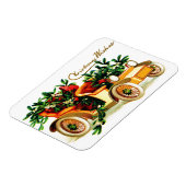 Schöne Vintage Auto Weihnachtsgrüße Magnet (Linke Seite)