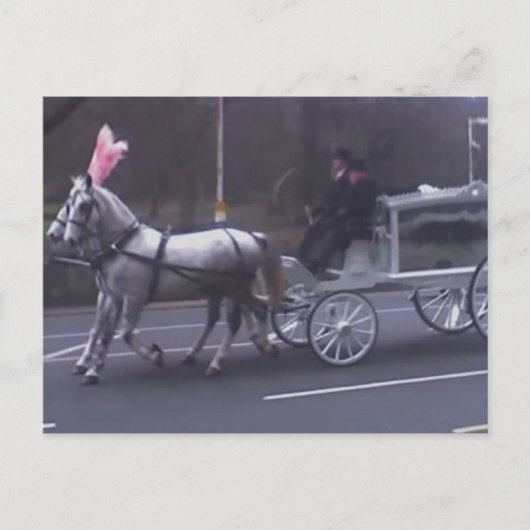 Schöne Vintage Beerdigung Postkarte (Vorderseite)