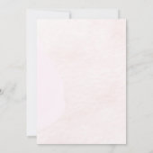 Schöne Vintage Blume auf Pink-Hochzeit Einladung (Rückseite)