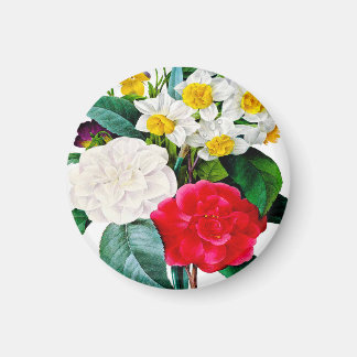 Schöne Vintage Blume Magnet