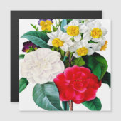 Schöne Vintage Blume Magnetkarte (Vorne/Hinten)
