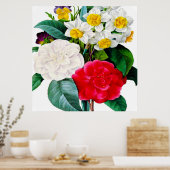 Schöne Vintage Blume Poster (Küche)