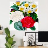 Schöne Vintage Blume Poster (Heimbüro)