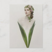 Schöne Vintage Blume Postkarte (Vorderseite)