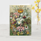 Schöne Vintage Blumen-Entwurfs-Gruß-Karte Karte (Gelbe Blume)