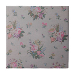 Schöne Vintage-Blumen Fliese