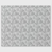 Schöne Vintage-Blumen Geschenkpapier (Flach)