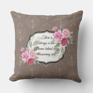 Schöne vintage Blumen Herbst Kissen