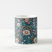 Schöne Vintage-Blumen Kaffeetasse (Mittel)
