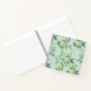 Schöne Vintage-Blumen Notizblock