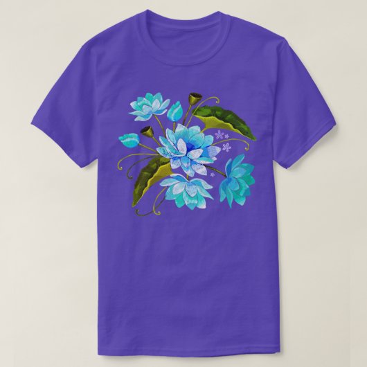 Schöne Vintage Blumen T-Shirt (Design vorne)