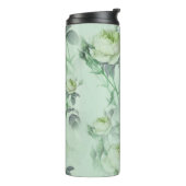 Schöne Vintage-Blumen Thermosbecher (Nach links gedreht)