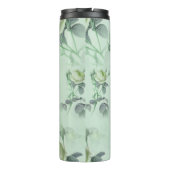 Schöne Vintage-Blumen Thermosbecher (Rückseite)