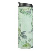 Schöne Vintage-Blumen Thermosbecher (Nach rechts gedreht)
