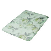 Schöne Vintage Blüte Badematte (Schrägansicht)