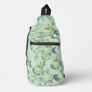 Schöne Vintage Blüte Crossbody Bag