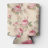 Schöne Vintage Blüte Dosenkühler (Vorderseite)