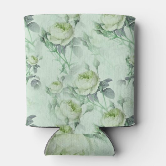 Schöne Vintage Blüte Dosenkühler (Rückseite)