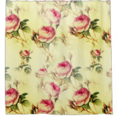 Schöne Vintage Blüte Duschvorhang (Vorderseite)