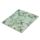 Schöne Vintage Blüte Fliese (Seite)