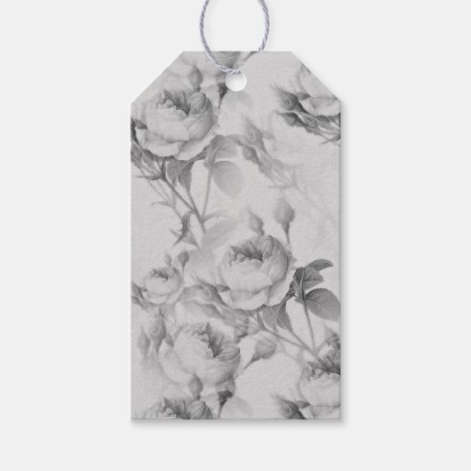 Schöne Vintage Blüte Geschenkanhänger (Vorderseite)