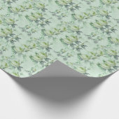 Schöne Vintage Blüte Geschenkpapier (Ecke)