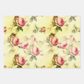 Schöne Vintage Blüte Geschenkpapier Set (Vorderseite 2)