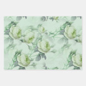 Schöne Vintage Blüte Geschenkpapier Set (Vorderseite 3)