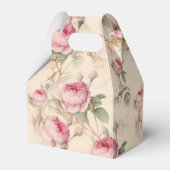 Schöne Vintage Blüte Geschenkschachtel (Rückseite)