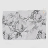 Schöne Vintage Blüte Golfhandtuch (Horizontal)