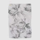 Schöne Vintage Blüte Golfhandtuch (Vorderseite)