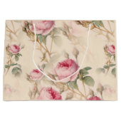 Schöne Vintage Blüte Große Geschenktüte (Vorderseite)