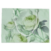 Schöne Vintage Blüte Große Geschenktüte (Rückseite)