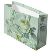 Schöne Vintage Blüte Große Geschenktüte (Vorderseite Schrägansicht)