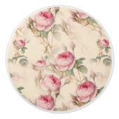 Schöne Vintage Blüte Keramikknauf (Vorderseite)